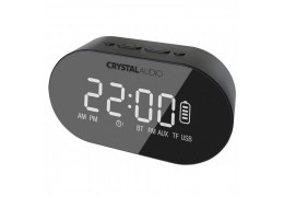 Crystal Audio BTC1K BT Speaker Alarm Clock Radio Μαύρο