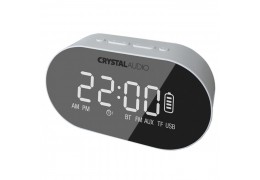 Crystal Audio BTC1W BT Speaker Alarm Clock Radio Λευκό