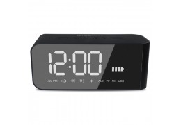 Crystal Audio BTC2K BT Speaker Alarm Clock Radio Μαύρο (381283)