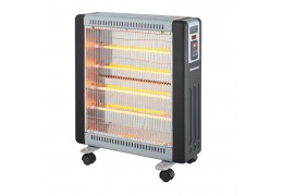 Primo QUARTZ SYH-1835 2400W Σόμπα Ηλεκτρική Αλογόνου Μαύρη-Ασημί (800131)