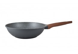 Estia Stone 28cm Wok Αντικολλητικό Χυτού Αλουμινίου (01-1223)