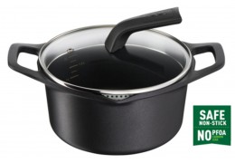 Tefal E24944 Robusto Κατσαρόλα 20εκ από Αλουμίνιο με Αντικολλητική Επίστρωση Τιτανίου