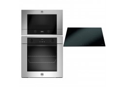 Bertazzoni F60 9 MOD E S X + P60 4CER MOD NE + F38 3 MOD MW S X Σετ Φούρνος/Εστία/Φούρνος Μικροκυμάτων