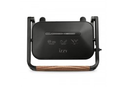 Izzy IZ-2013 Μαύρη Σαντουϊτσιέρα Panini Wooden 1300W Grill (224144)