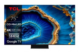 TCL 75C805 75'' UHD 4K Mini-LED with QLED Smart TV Τηλεόραση